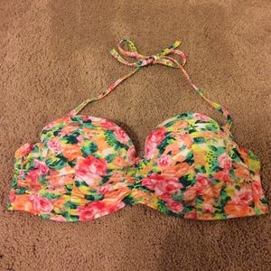 Floral bath n suit top