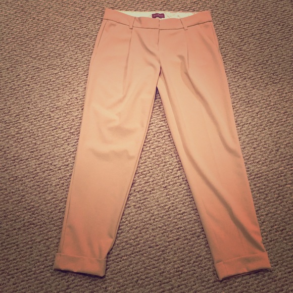 The Savile Row CO., London, Beige Ankle Slacks