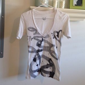 white peace and love t-shirt