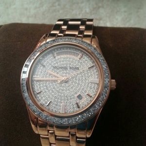 Michael Kors Accessories - MK rose gold bling watch, NWT and box Michael Kors Accessories - MK rose gold bling watch, NWT and box