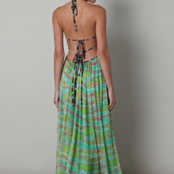 💥SALE💥MATTHEW WILLIAMSON Escape maxi halter - Picture 2 of 4