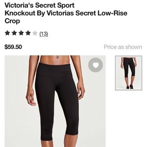 Victorias Secret Cropped Yoga Pants