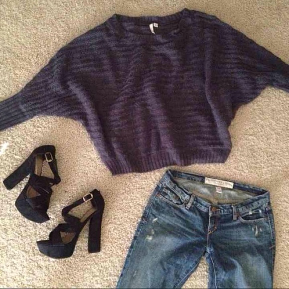 FINALSALE🦋Off Shoulder Throwover Sweater