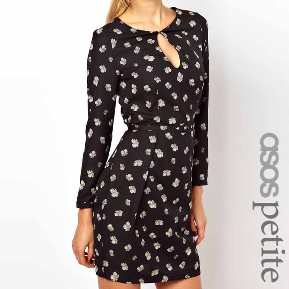 Asos Petite dress with flower pattern.
