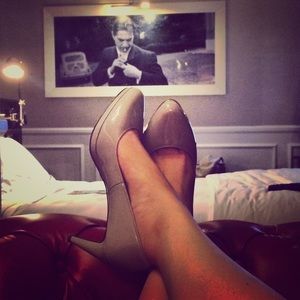 Cole Haan pumps (grey patent leather)