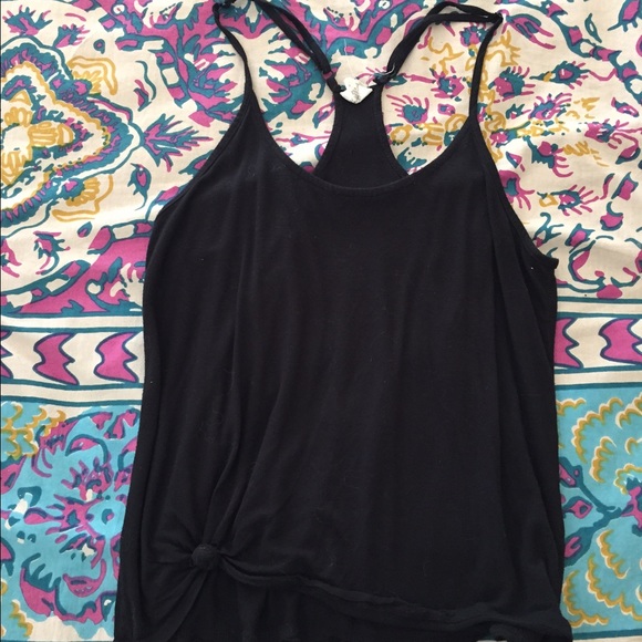 Black tank top