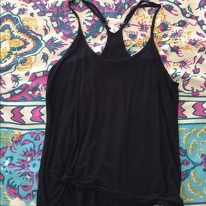 Black tank top