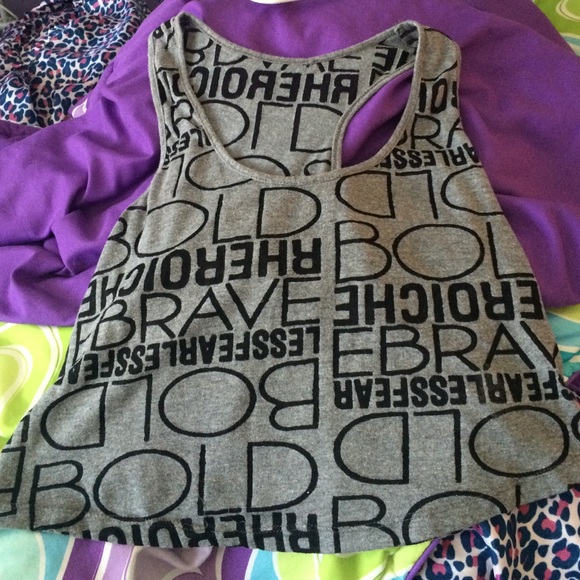 Be bold tank crop top