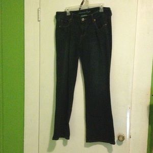 Dark Wash AE Super Stretch Boyfriend Jeans