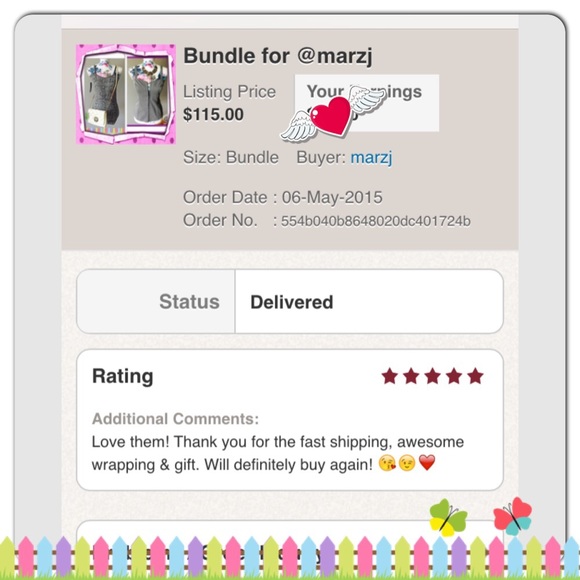 Love notes / ratings