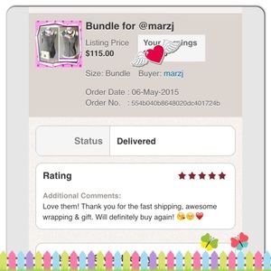 Love notes / ratings