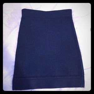 BCBG steel blue mini skirt
