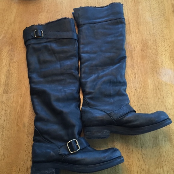 Jeffrey Campbell "Engineer" tall leather boot