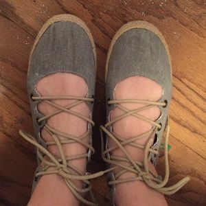 Never Worn Lace Up Flats