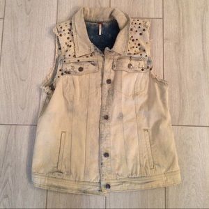 Free People Jackets & Coats - Free People studded vest Free People Jackets & Coats - Free People studded vest