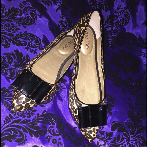 Pointy Toe Leopard Bow Flats🎀 - Picture 2 of 4