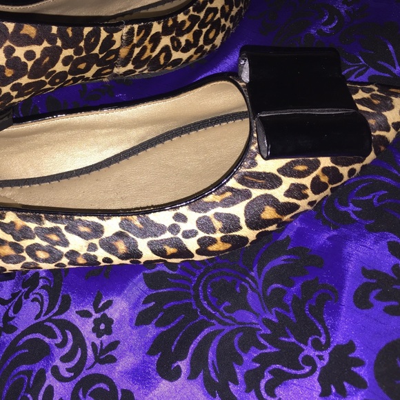 Pointy Toe Leopard Bow Flats🎀 - Picture 3 of 4