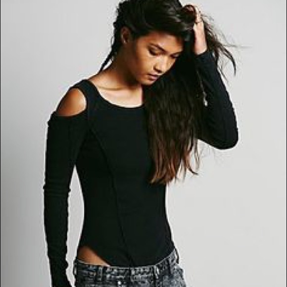Free people cold shoulder top. Prima ballerina top