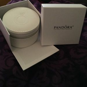 Authentic Pandora Genuine Leather Jewelry Box