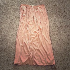 Lauren Conrad Nude pleated maxi skirt