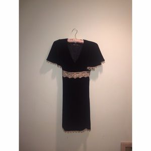 VINTAGE Betsy Johnson Velvet Baby Doll