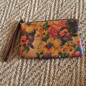Italian leather clutch Patricia Nash