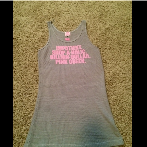 Victoria's Secret Pink Grey Tank Top!