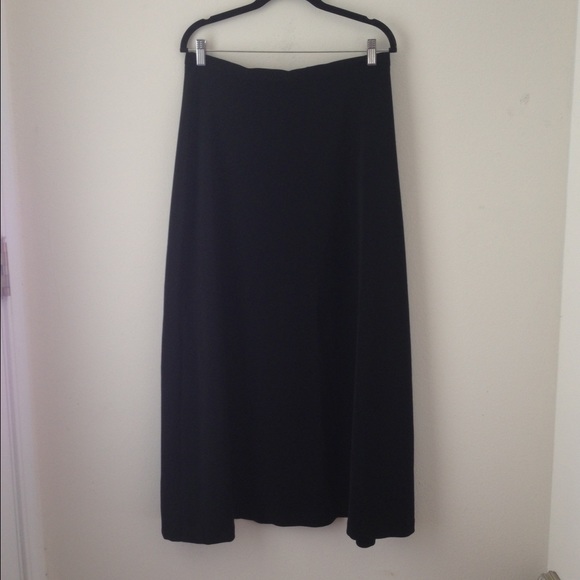Full length black skirt