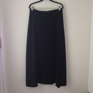 Full length black skirt