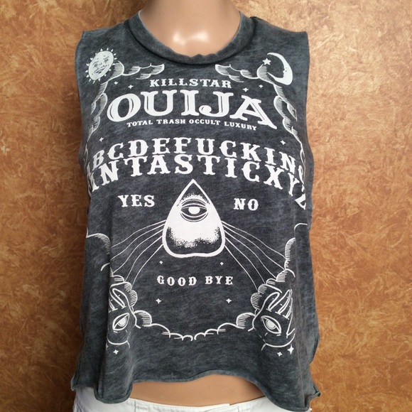New Ouija Graphic Crop Top