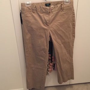 Size 4 petite J crew dark khaki capris