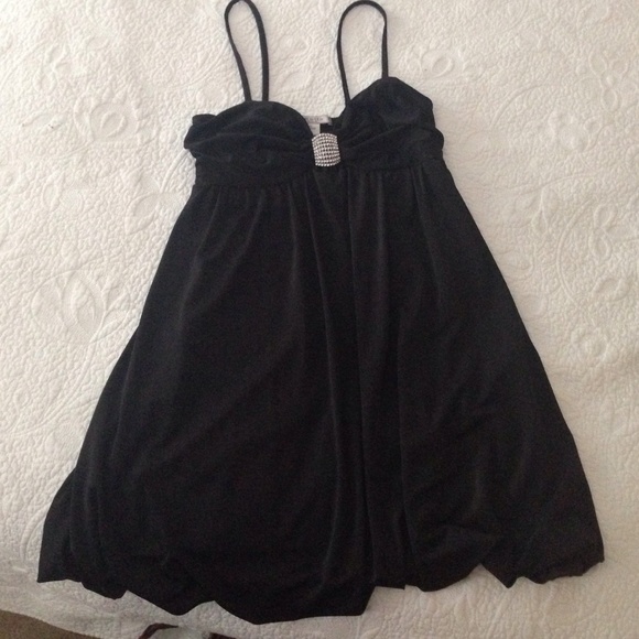 Strappy black dress