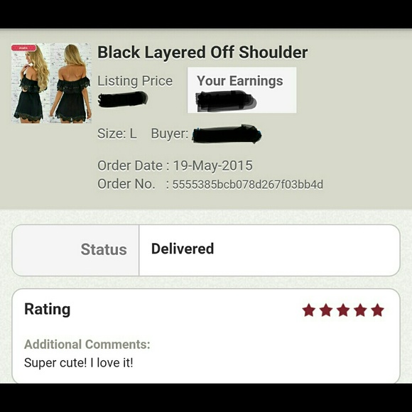 SOLD OUT Sexy Off-Shoulder Dress - Picture 4 of 4