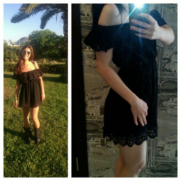 SOLD OUT Sexy Off-Shoulder Dress - Picture 3 of 4