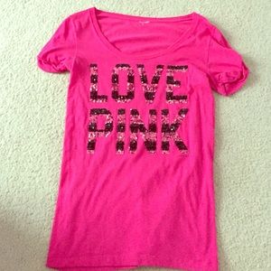 Victoria Secret Pink Sparkly Top
