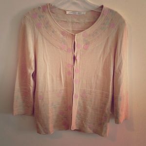 Diane Von Furstenberg nude cardigan