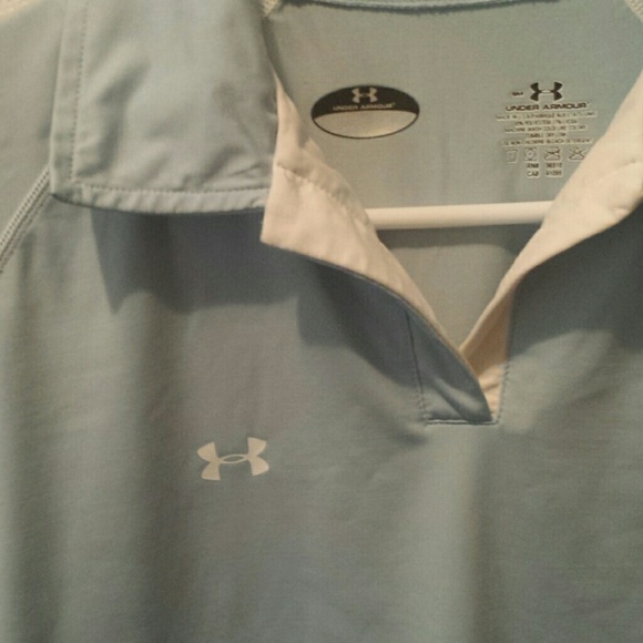 Blue & White Under Armour Polo