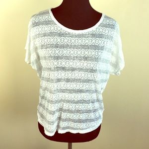 Forever 21 sheer white top