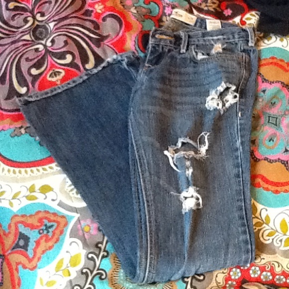 Hollister ripped jeans