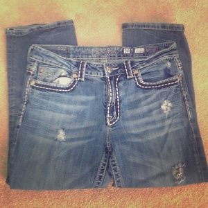 Cropped Miss Me jeans