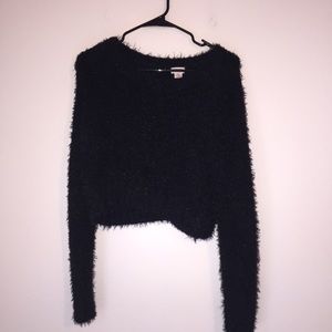Black Fuzzy Sweater