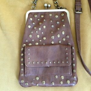 Jessica Simpson crossbody frame clutch