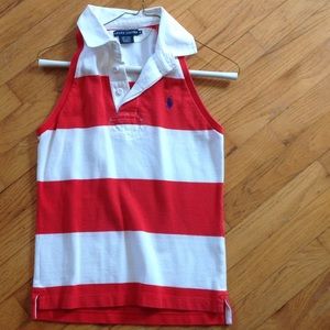 Two Sleeveless Striped Polo Bundle!!!