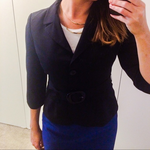 The Limited 3/4 length belted blazer
