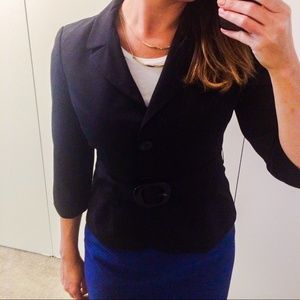 The Limited 3/4 length belted blazer