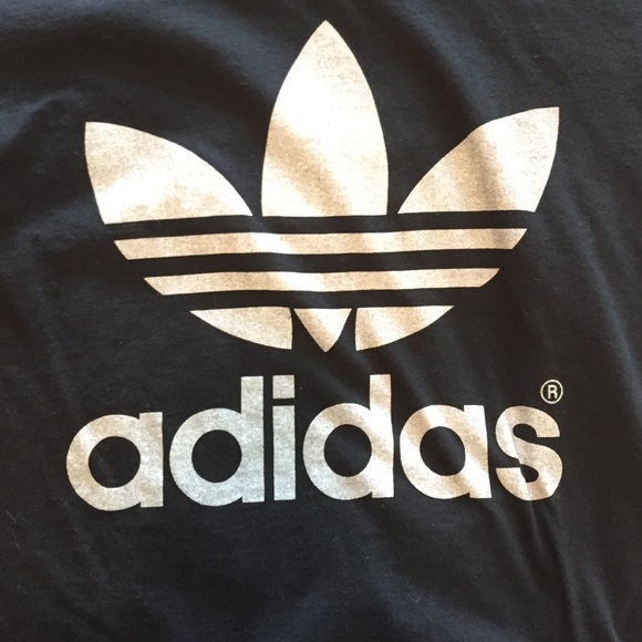 Black and White Adidas Tee - Picture 2 of 4