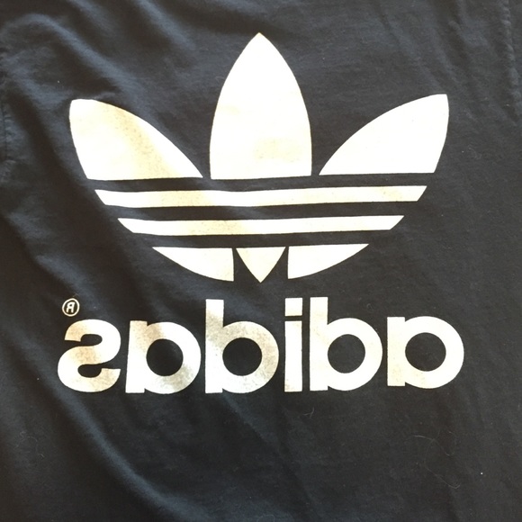 Black and White Adidas Tee - Picture 3 of 4