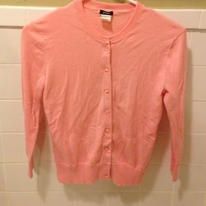 Salmon colored cardigan