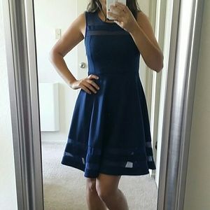 Lulu's Navy mesh dress
