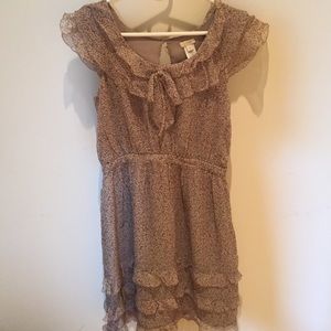 J.Crew silk floral flutter dress